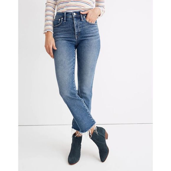 Madewell Cali Demi Boot Jeans in Fleetwood Wash Size 28 - Picture 3 of 11